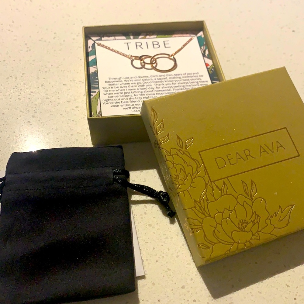 Brand New Dear Ava Tribe Necklace in Rose Gold